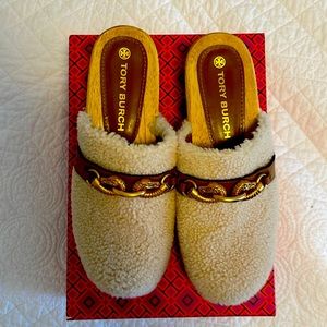 Tory Burch Shearling Clog